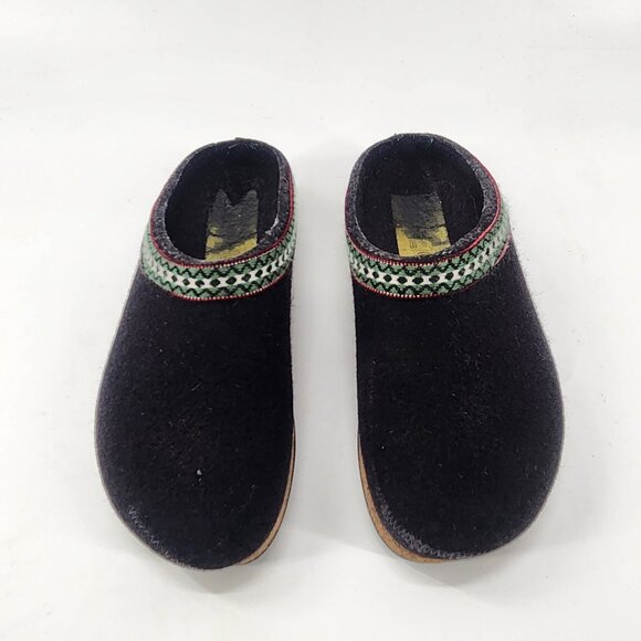 Stegmann Original Wool Clogs Womens Size 6 Black Indoor Outdoor Boho 90s - Picture 2 of 8